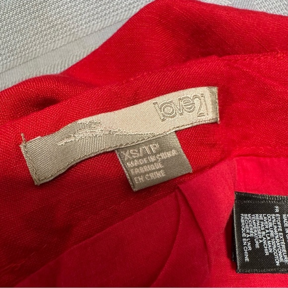 Forever 21 Red Pleated Mini Skirt Size XS - Picture 6 of 12